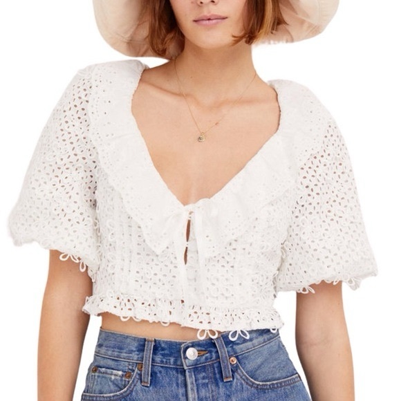 For‎ Love and Lemons Cassie Crop Top 1x - Picture 1 of 7